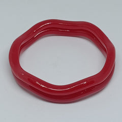 Premium Red Acrylic Pola Bangles for Women