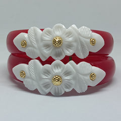 Sakha Pola Bangle with Conch Shell Design