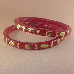 Gold Plated Pola Bangles